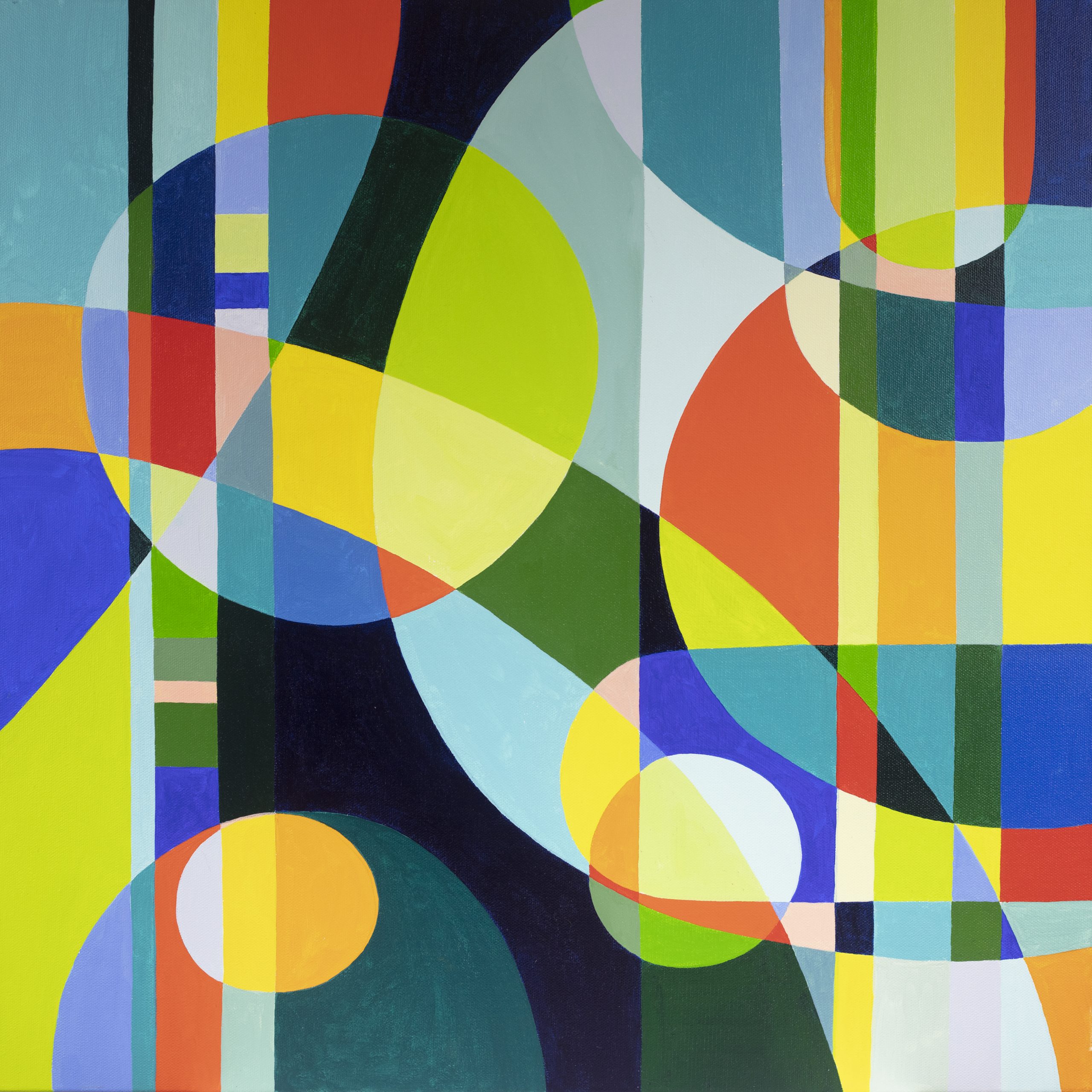 Rainforest Walk 60 x 60, acrylic on canvas unframed