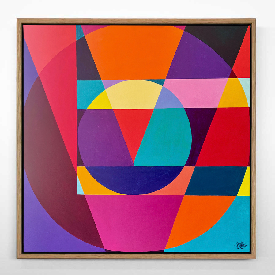 Acrylic on canvas. Love.