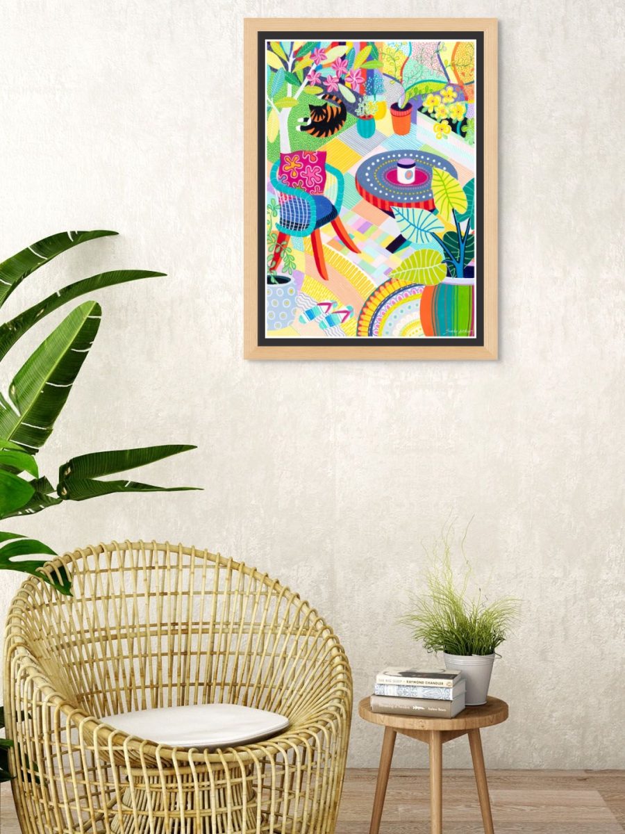 Robin's Garden Print on Paper