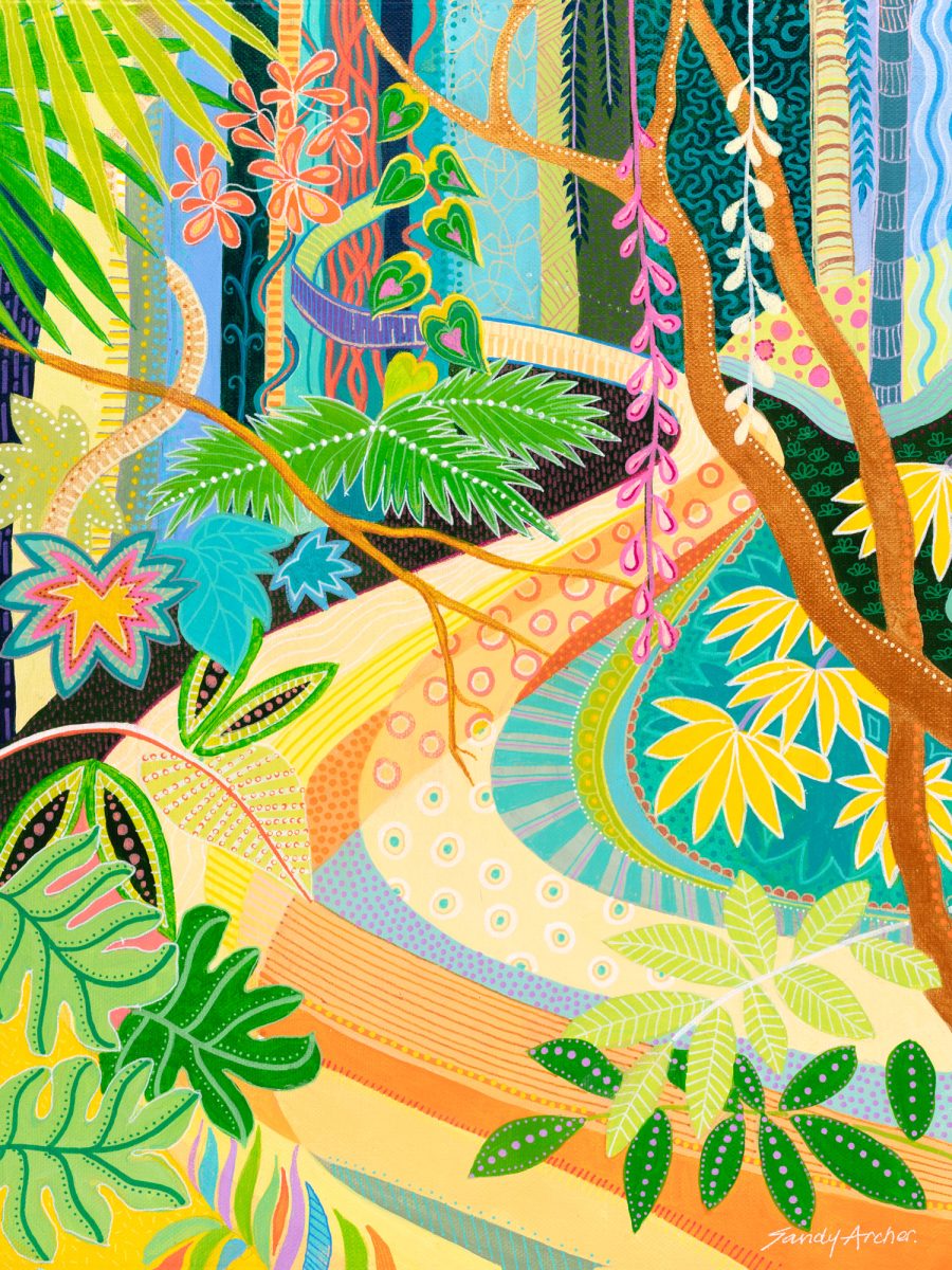 Rainforest Road Print on Paper