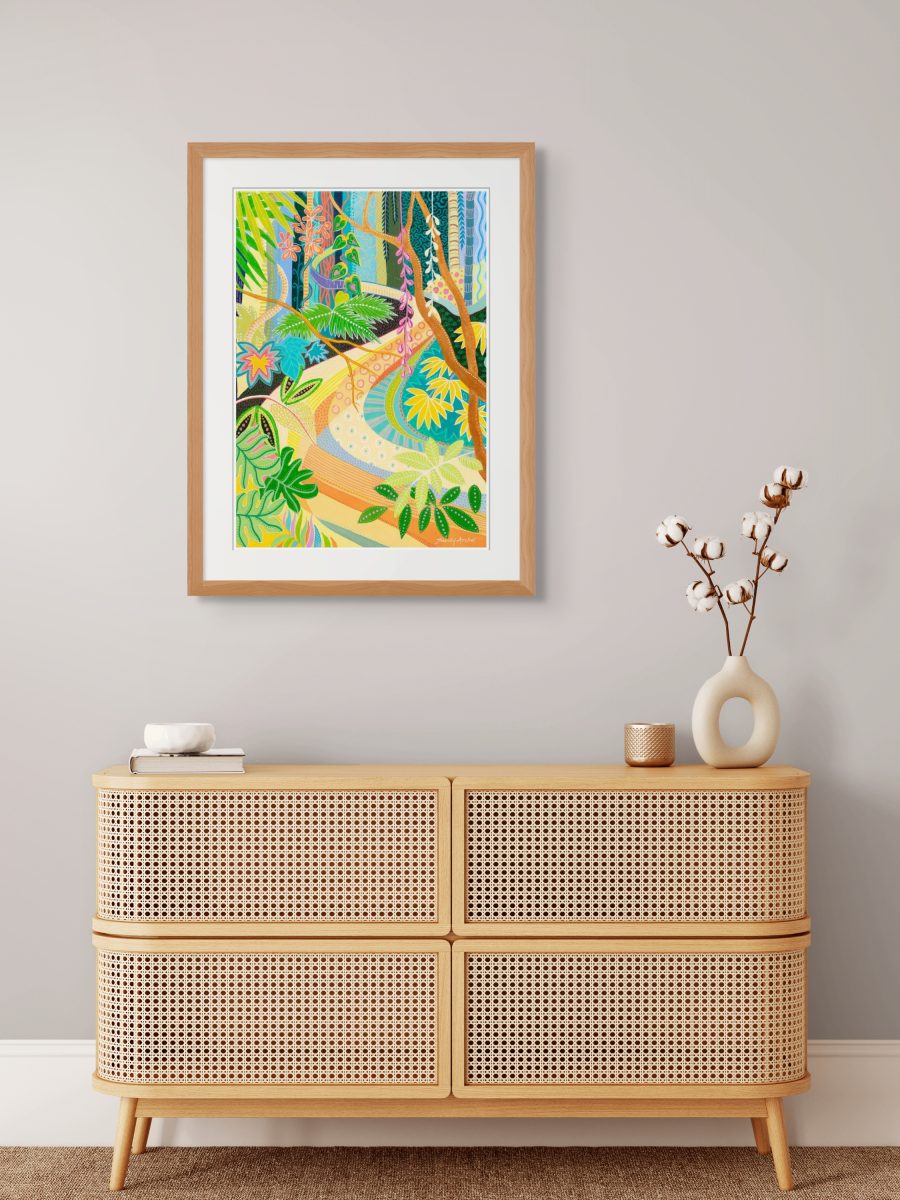 Rainforest Road Print on Paper