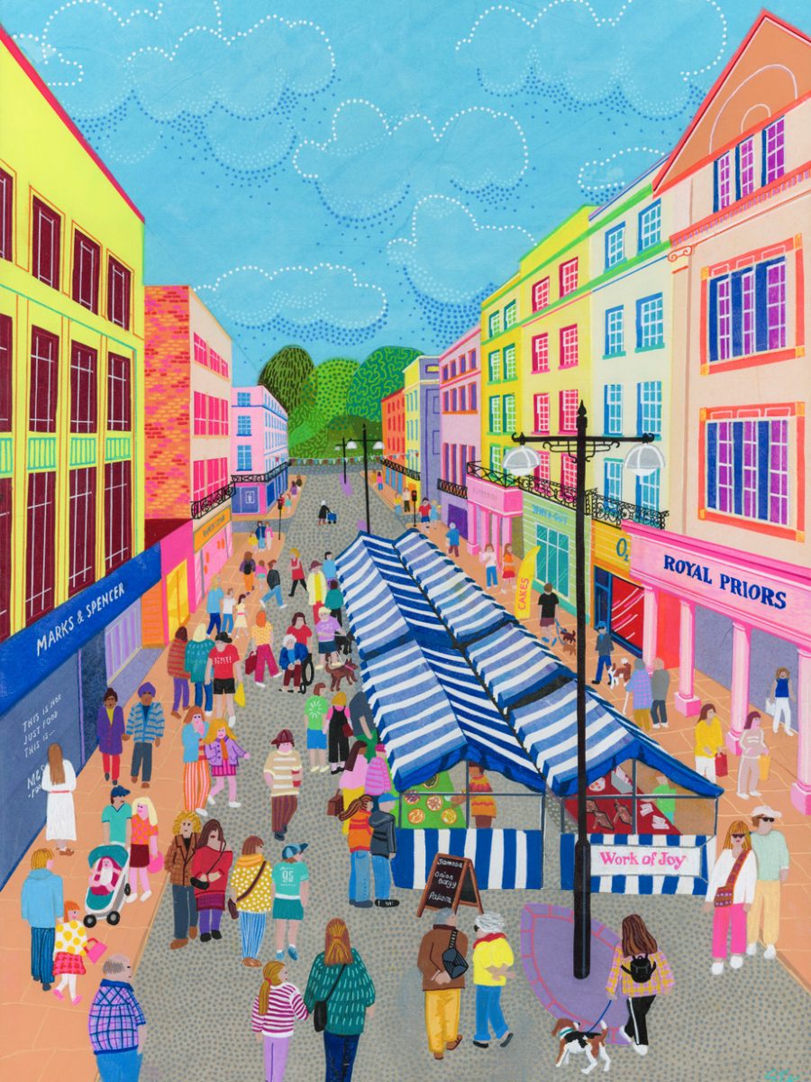 Market Day The Parade, Leamington Spa