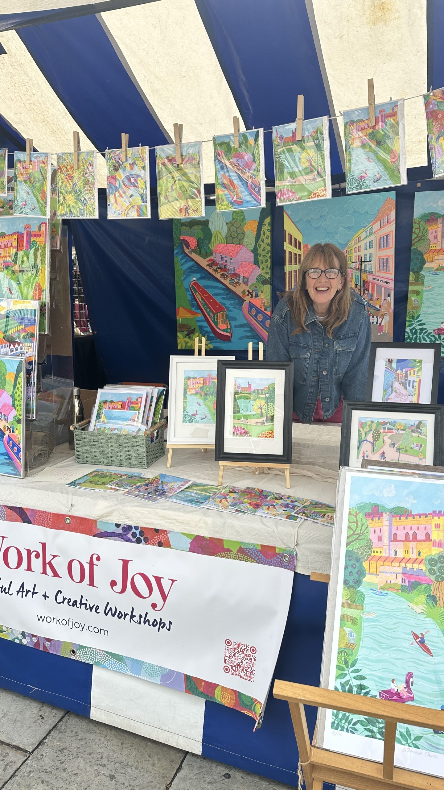 Sandy at Warwick Markets Warwickshire Open Studios